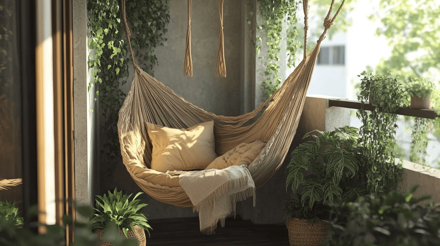 Hanging furniture: Space-saving and cozy
