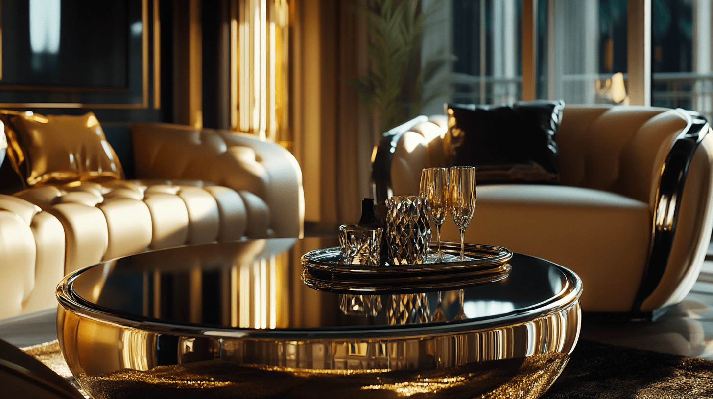 Glamour Style: Luxurious materials and shiny accents