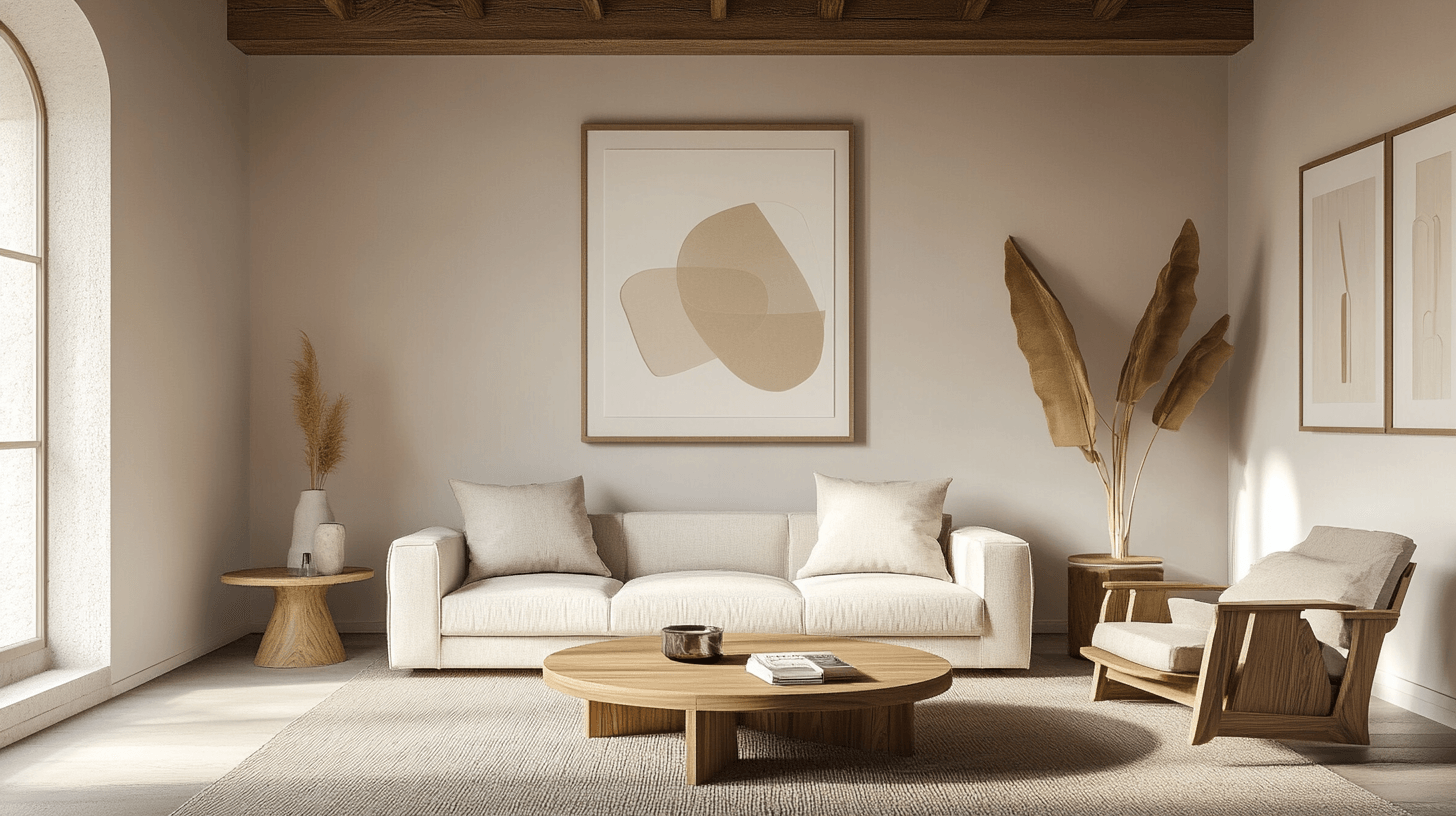 Decoration in a minimalist style