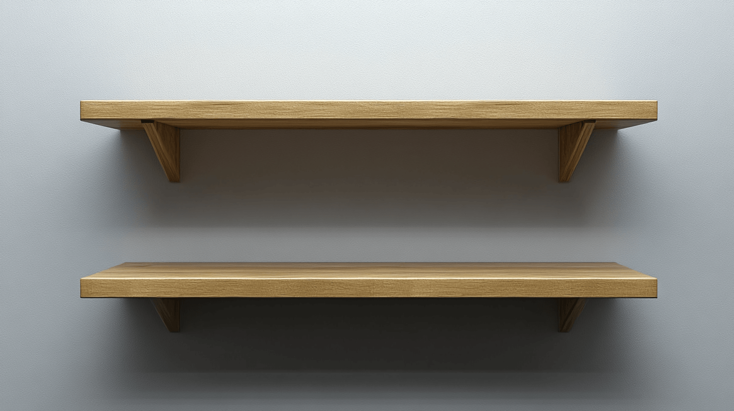 The right choice: Materials and styles of wall shelves