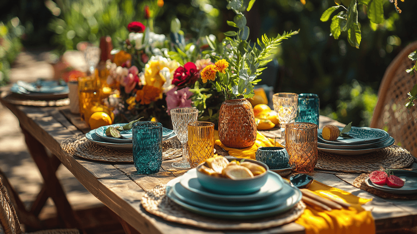 Outdoor table decorations for summer parties: Fresh ideas for outside