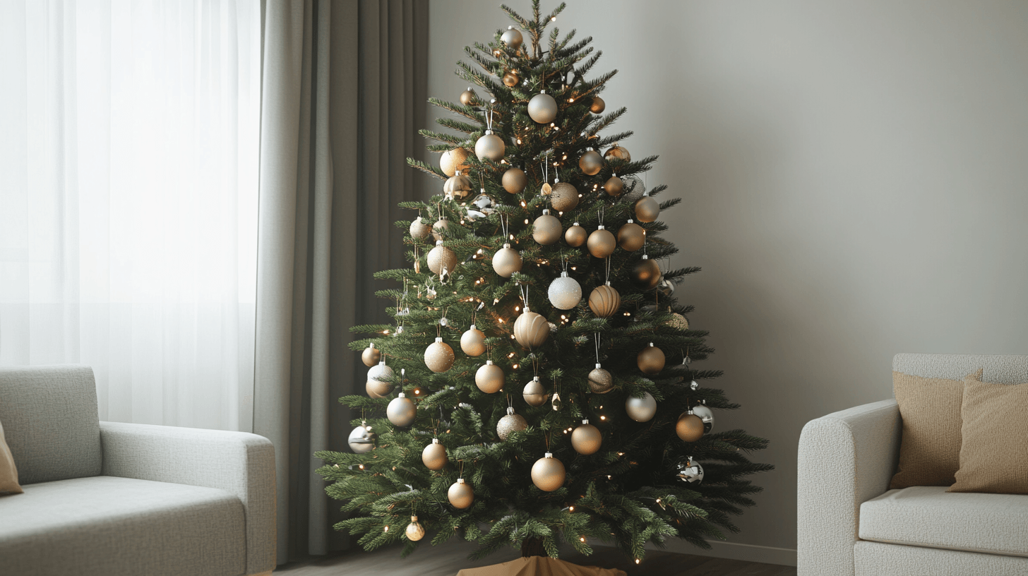 Modern Christmas tree decorations