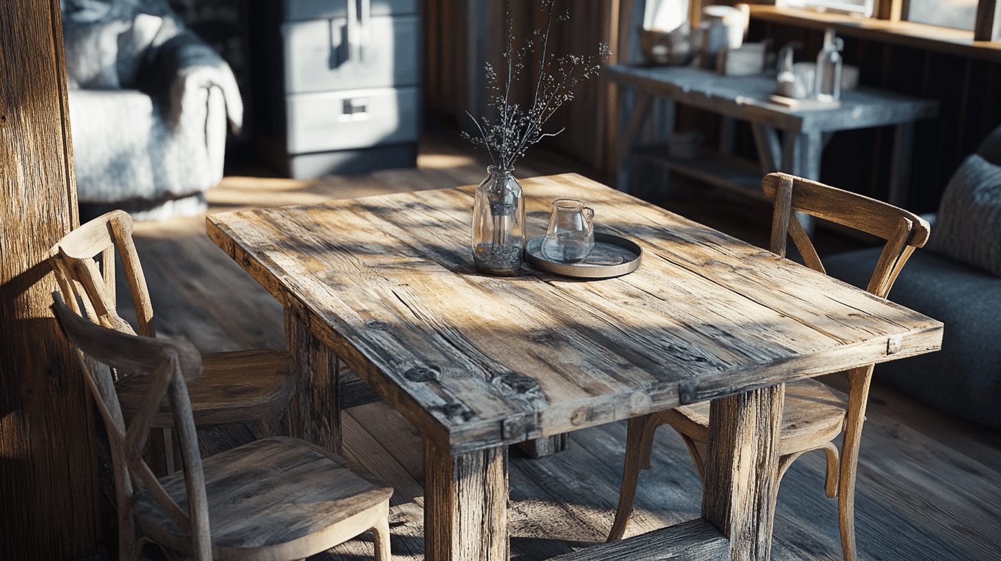 Rustic furniture for the cabin chic look