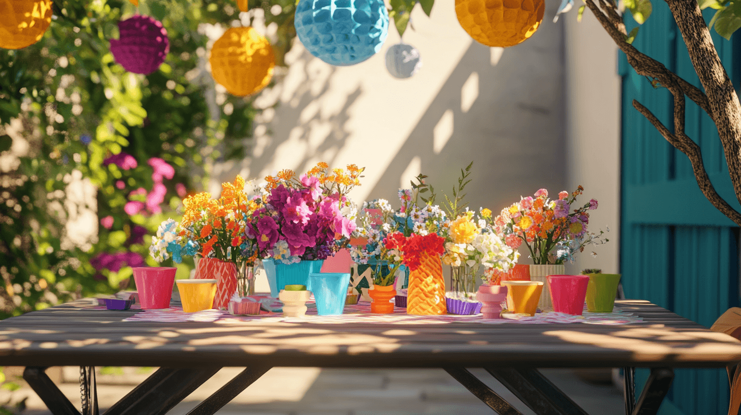 Colorful accents for a vibrant summer mood