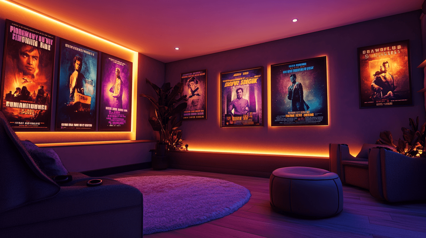 Decoration and atmosphere for the perfect cinema ambiance