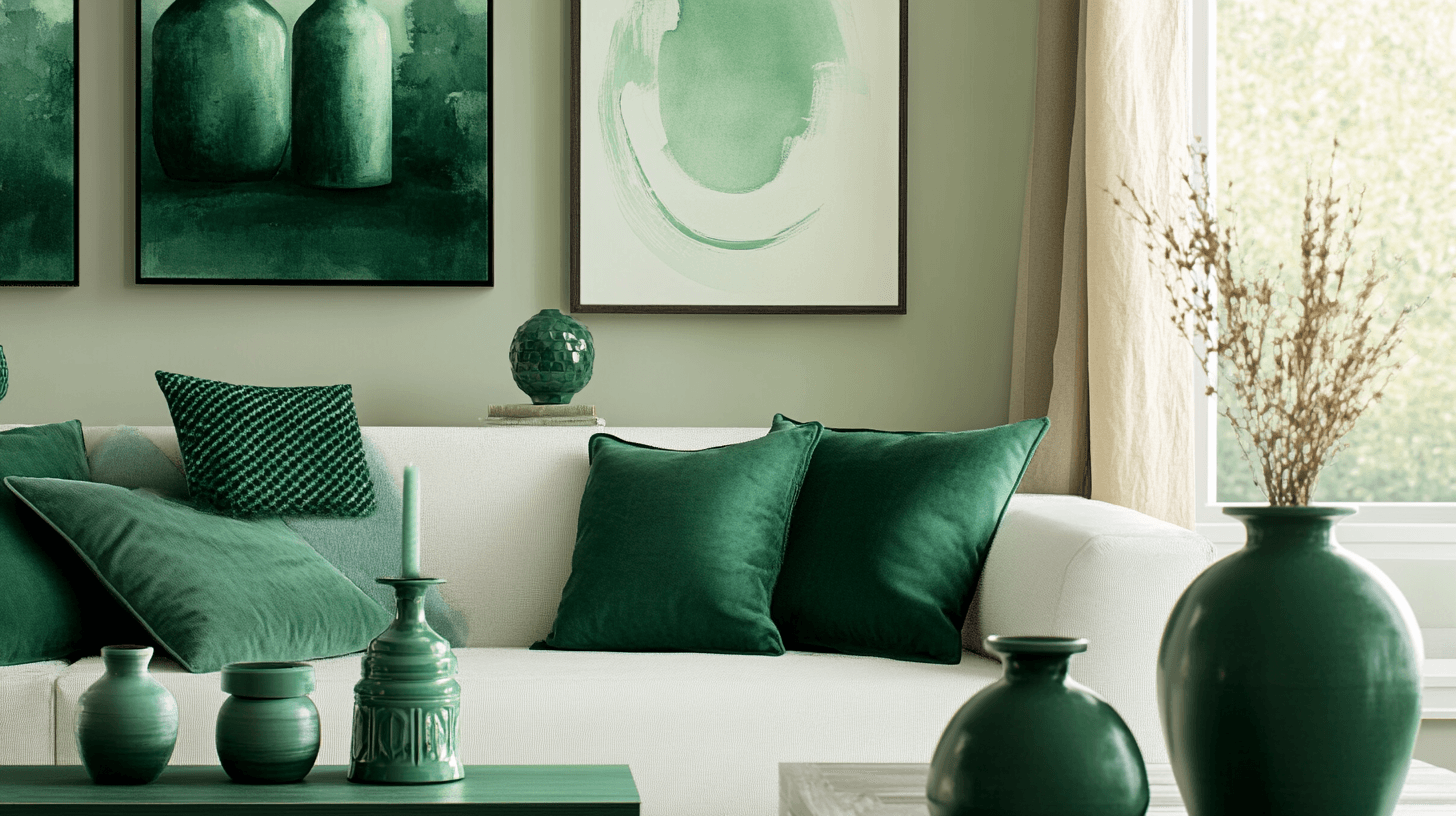 Decoration in Emerald Green: Adding Accents