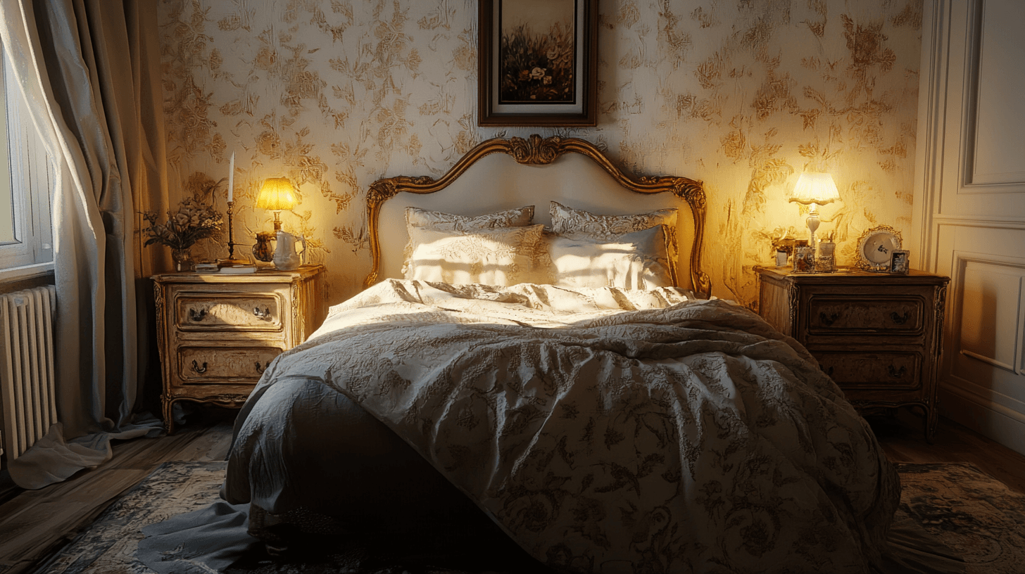 Furniture and decoration for the romantic look