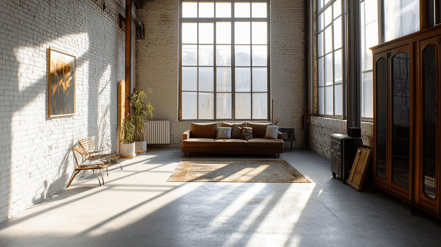 Decoration in the Loft Living Room: Less is More