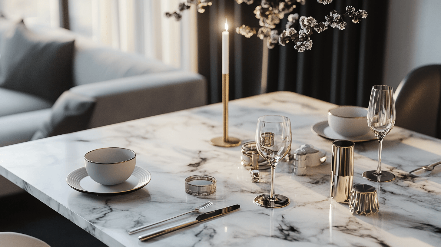 Decorating with Marble: Elegance for Tables and Accessories