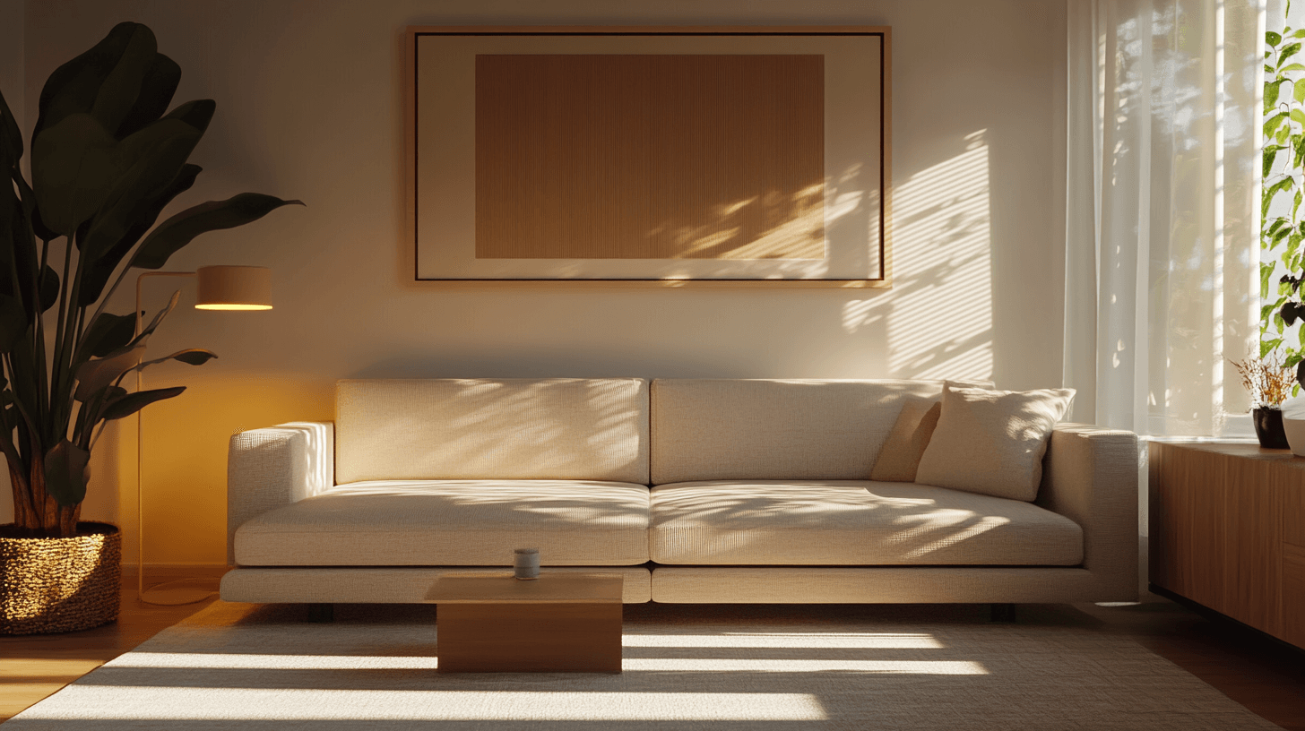 Decoration in the minimalist living room: Less is more