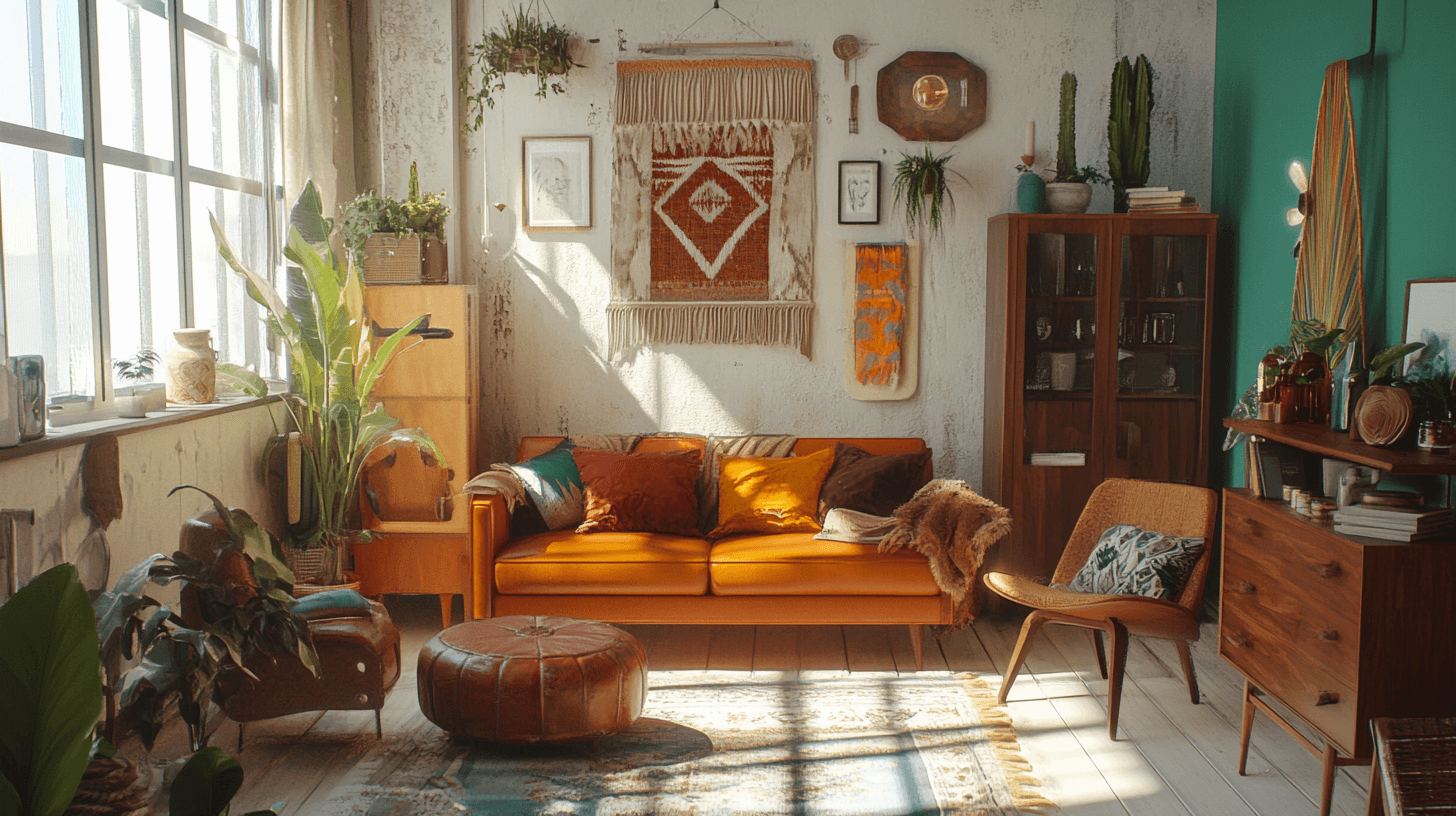Tips for Designing a Boho Mid-Century Room