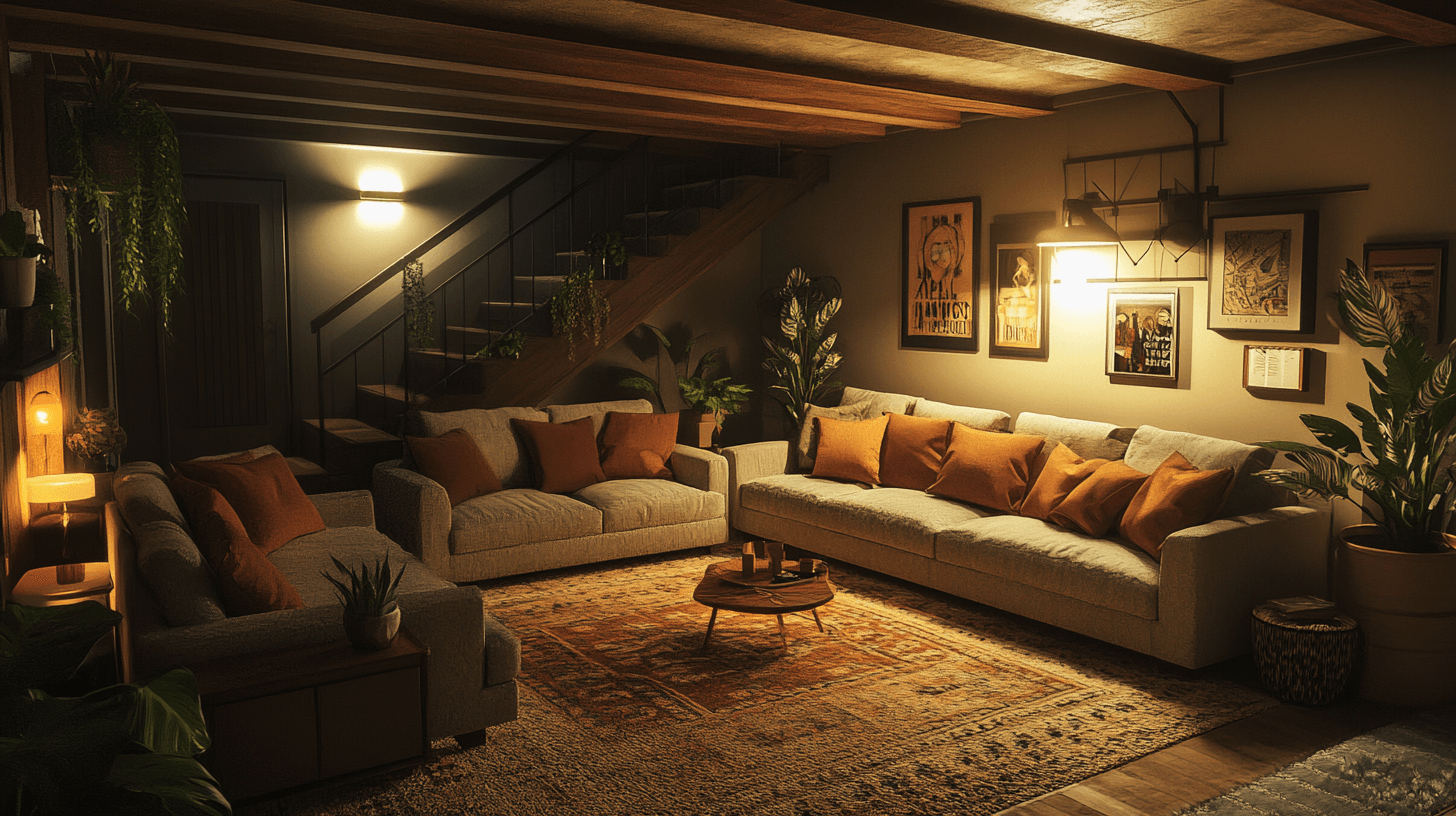 Second living room in the basement: Your cozy retreat
