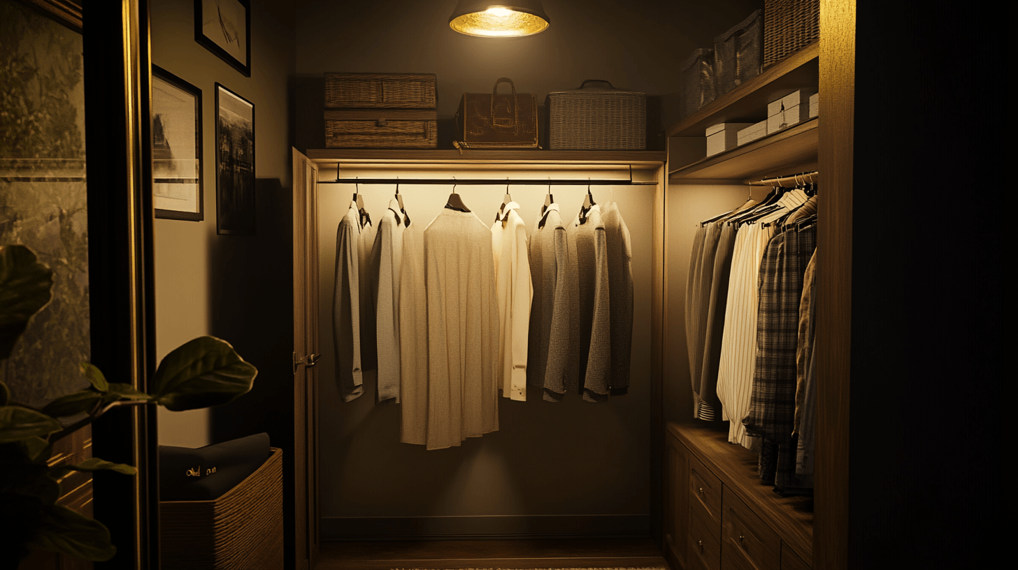 Decoration and atmosphere in the dressing room