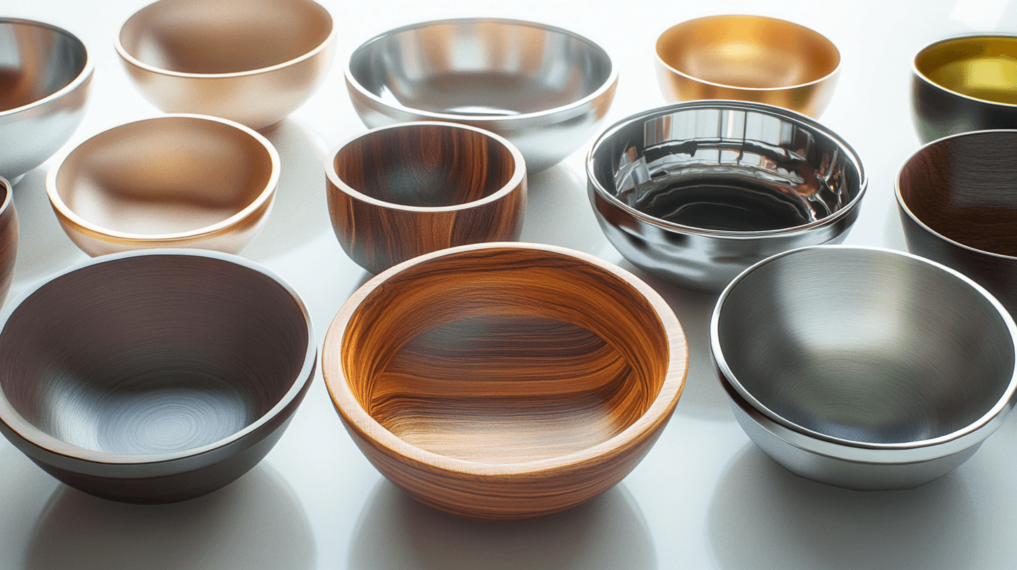 Variety of Materials: The Right Bowl for Every Style