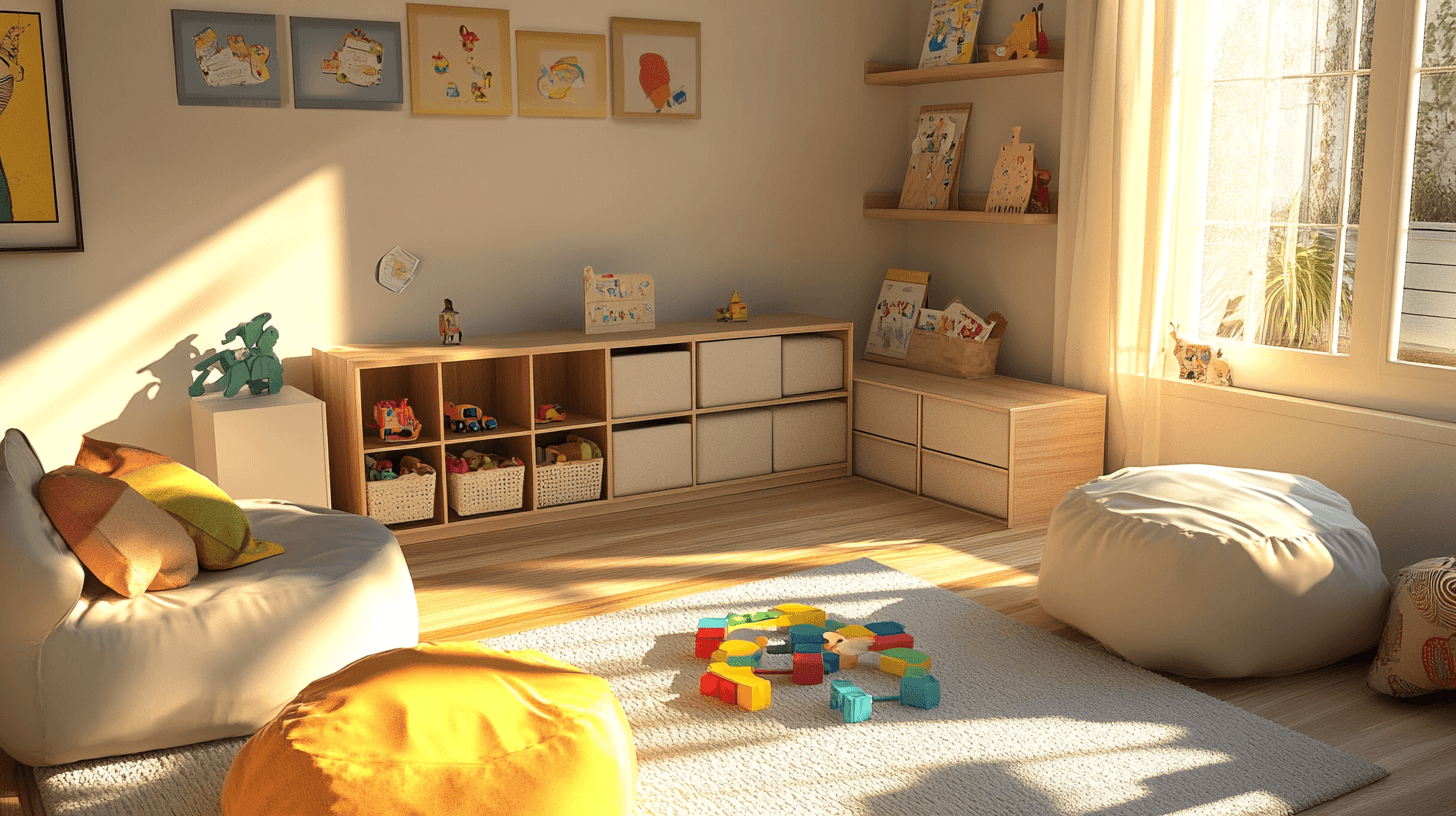 Room design for a family-friendly living room