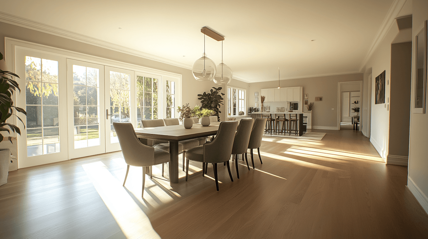 Dining room with space for the whole family: Function and style