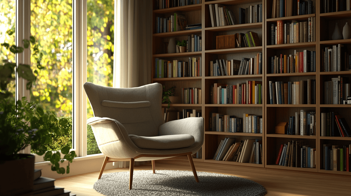 Furniture and seating for the reading corner
