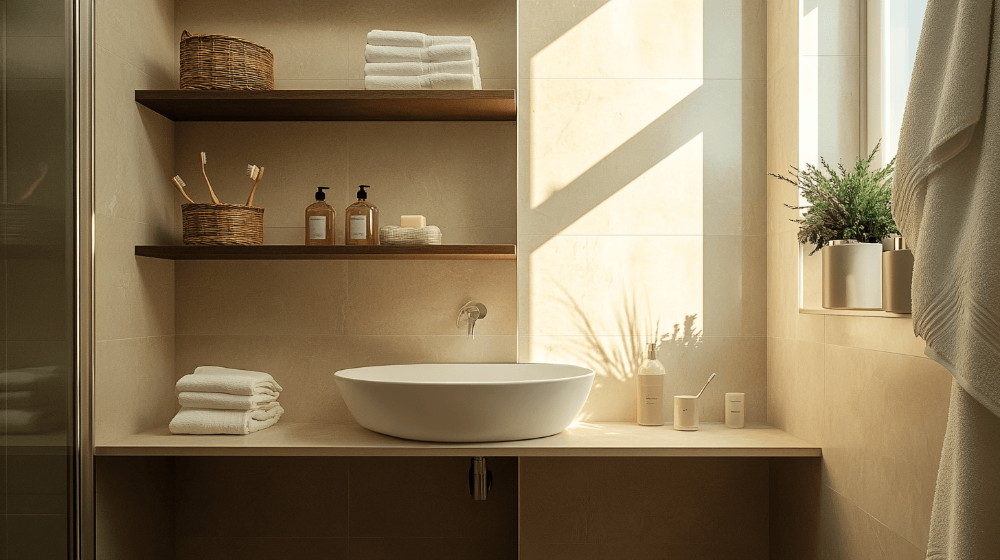 Bathroom Shelves: Order and Elegance