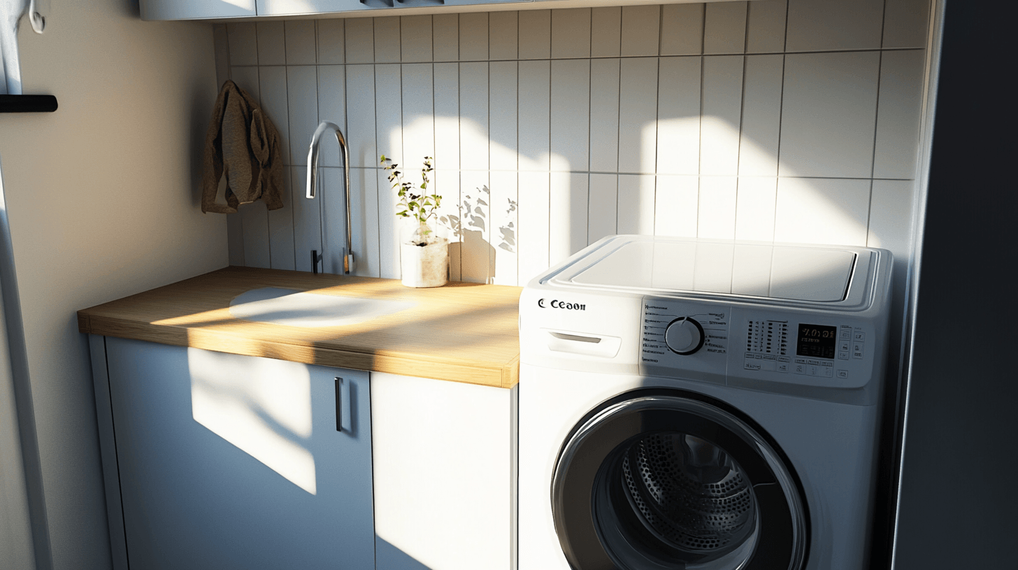 Space-saving furniture for the laundry room