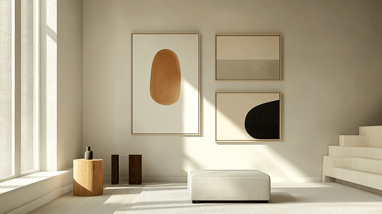 Minimalist wall decor: Few elements, big impact