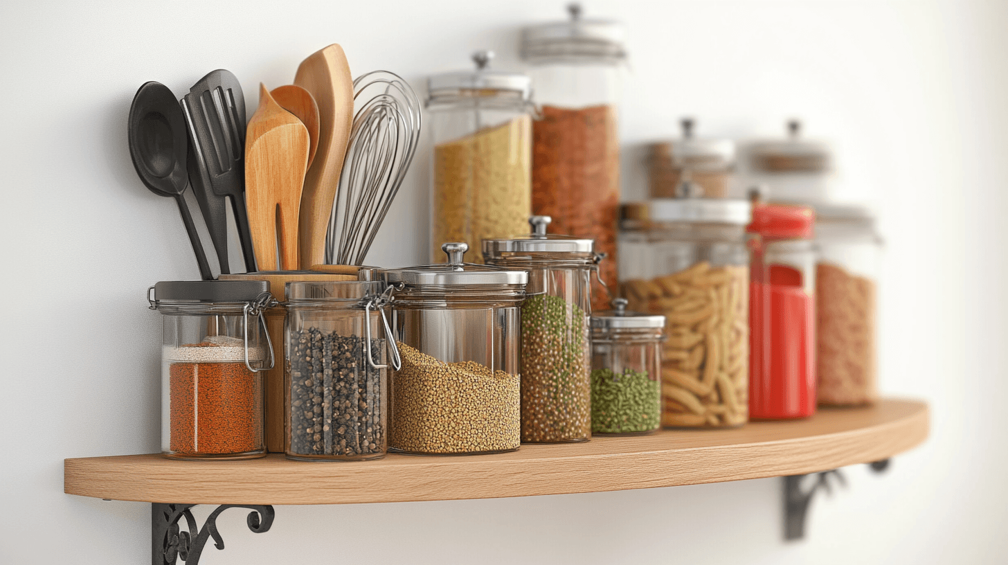 Corner shelves in the kitchen: Practical helpers for more organization