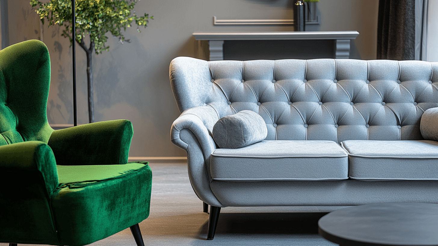 Furniture in Gray and Green: Setting Stylish Accents