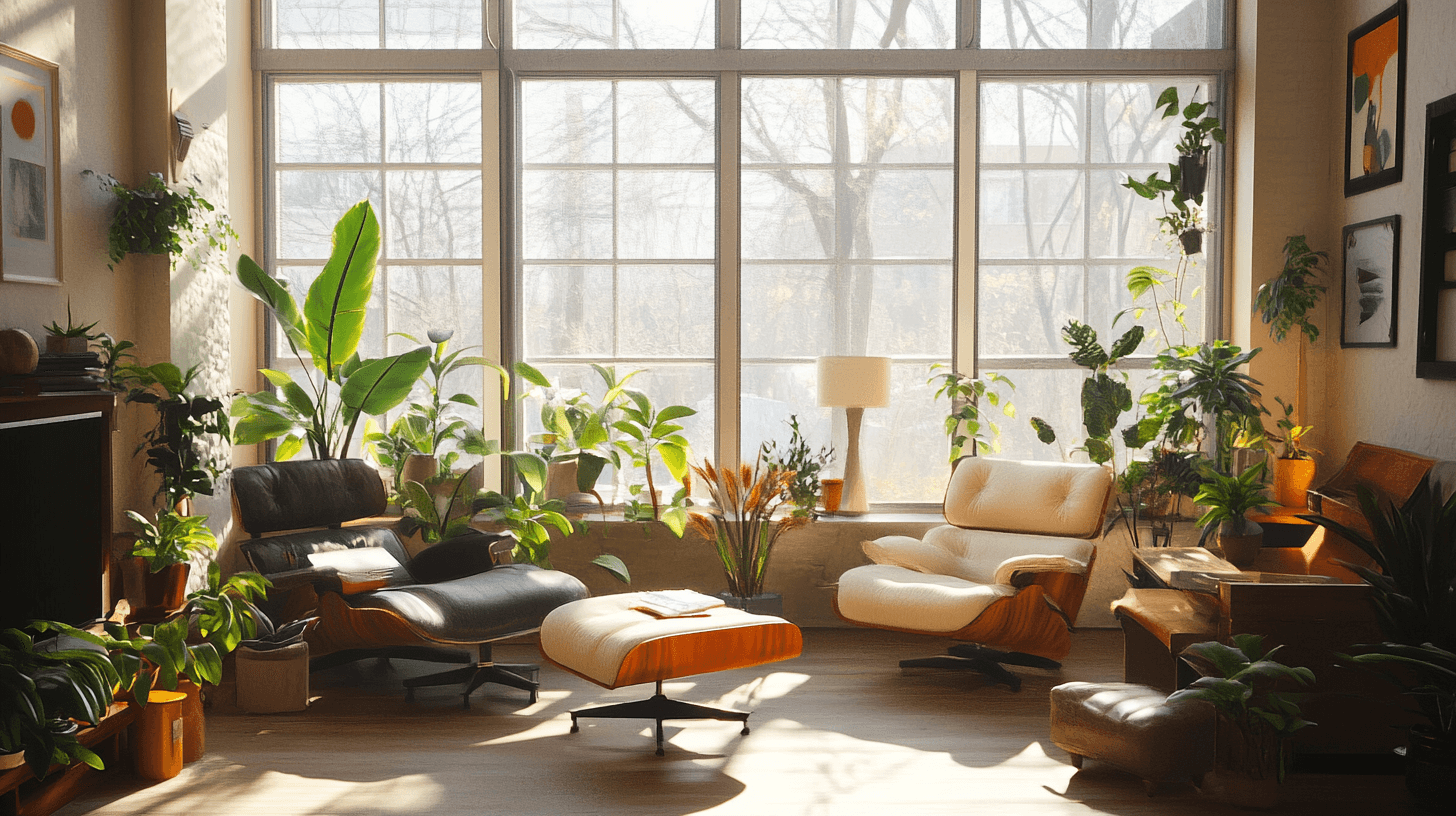 Living room in Urban Jungle Look: Pure nature in your own home