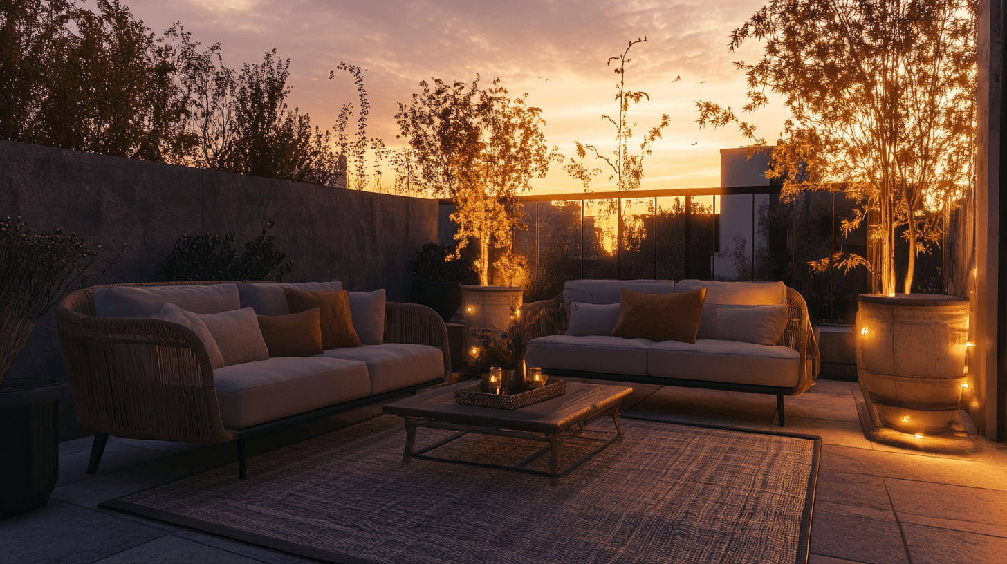 Outdoor lounge furniture: Perfect for summer evenings
