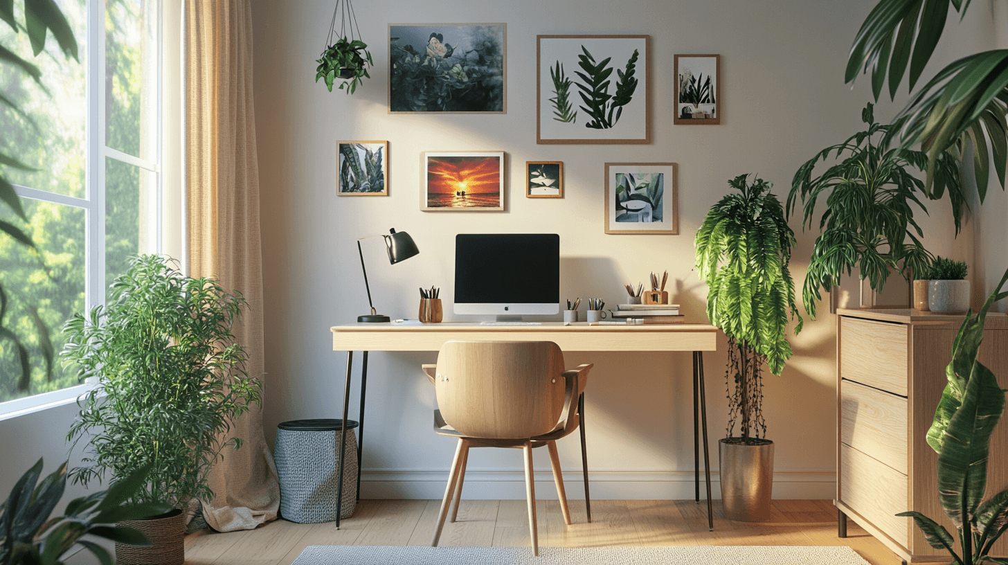 Decoration and personal touch in the home office