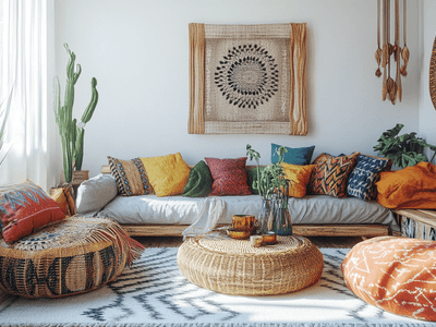 Boho-Chic: Bright Colors and Natural Materials