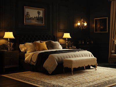 Dark colors in the bedroom: How to make the room feel cozy