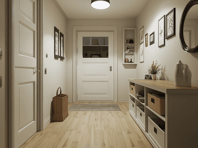 Multifunctional Hallways: Combining Storage and Decoration