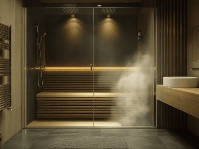Bathroom with integrated sauna: Experience wellness at home
