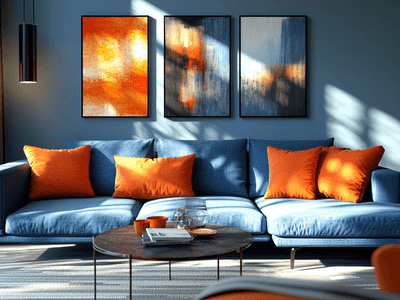 Blue and Orange: Fresh Mix for Modern Spaces