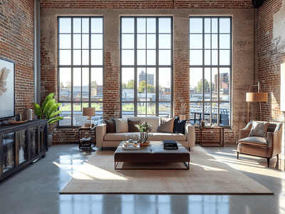 Urban Loft: Spacious and Unplastered