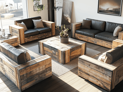 Reclaimed wood as furniture material: Sustainability and style