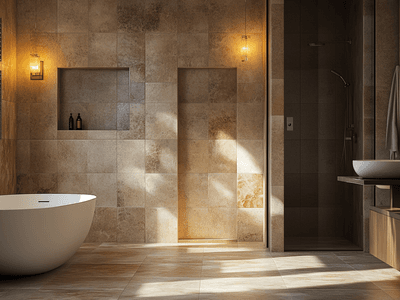 Natural stone in the bathroom: Elegant and durable