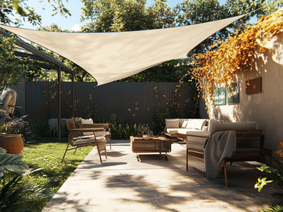 Terrace roofing: Protection from sun and rain