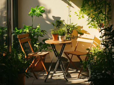 Terrace furniture for small balconies: Space-saving and cozy