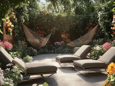 Sun loungers and hammocks: The perfect place for relaxation