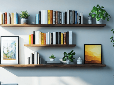 Wall shelves as decorative elements: Functionality meets style