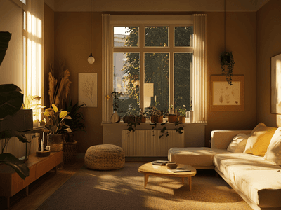 Walls in natural colors: The trend towards earth tones